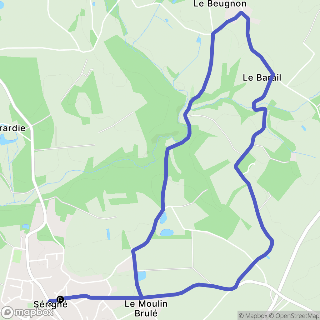 Sérigné: routekaart voor buitenactiviteiten - France