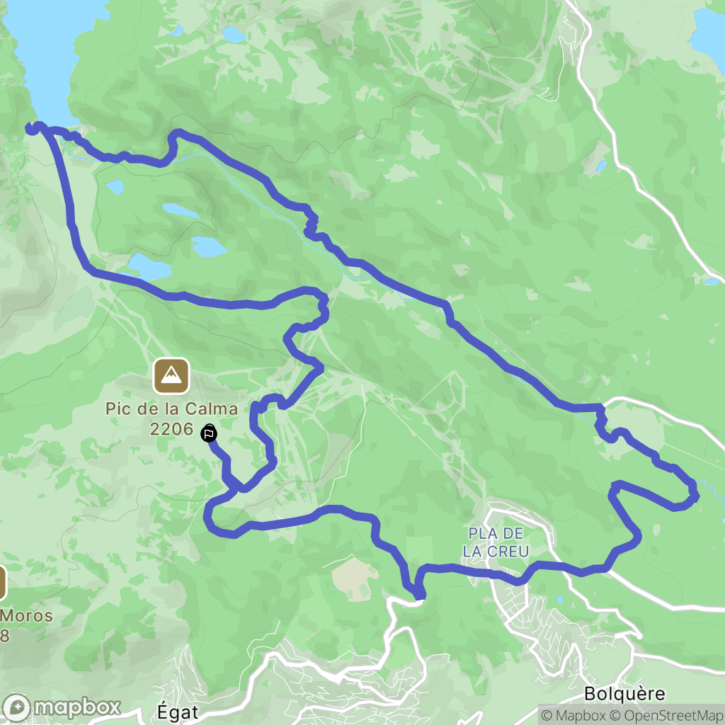 Font-Romeu-Odeillo-Via : carte du parcours de randonnée - France