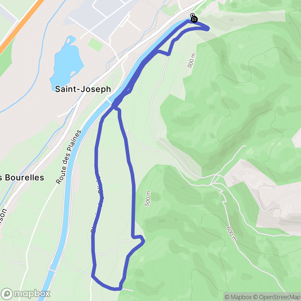 Les Mées : carte du parcours de randonnée - France