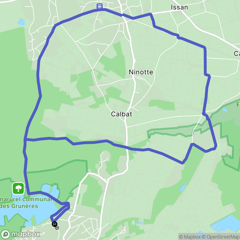 Arsac : carte du parcours de randonnée - France