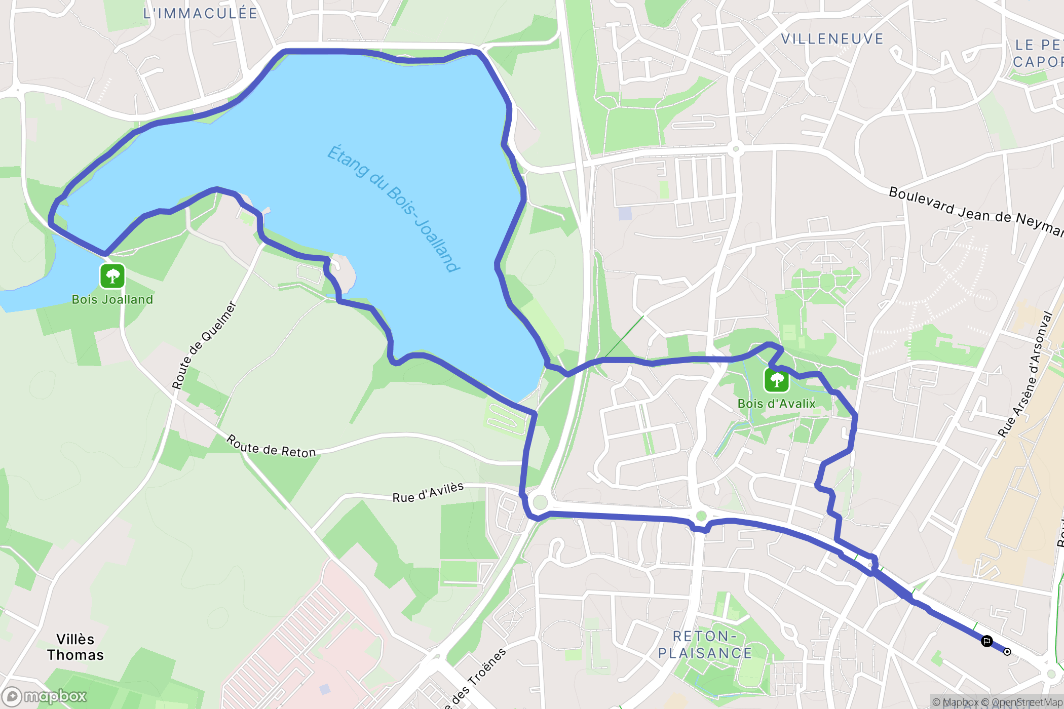 Saint-Nazaire : carte du parcours de randonnée - France
