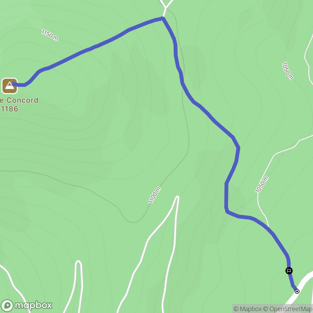 Murat-sur-Vèbre : carte du parcours de randonnée - France