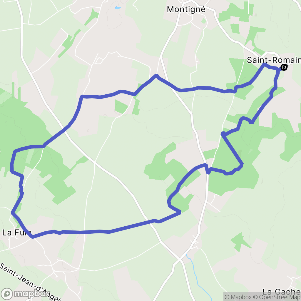 Val-d'Auge : carte du parcours de randonnée - France