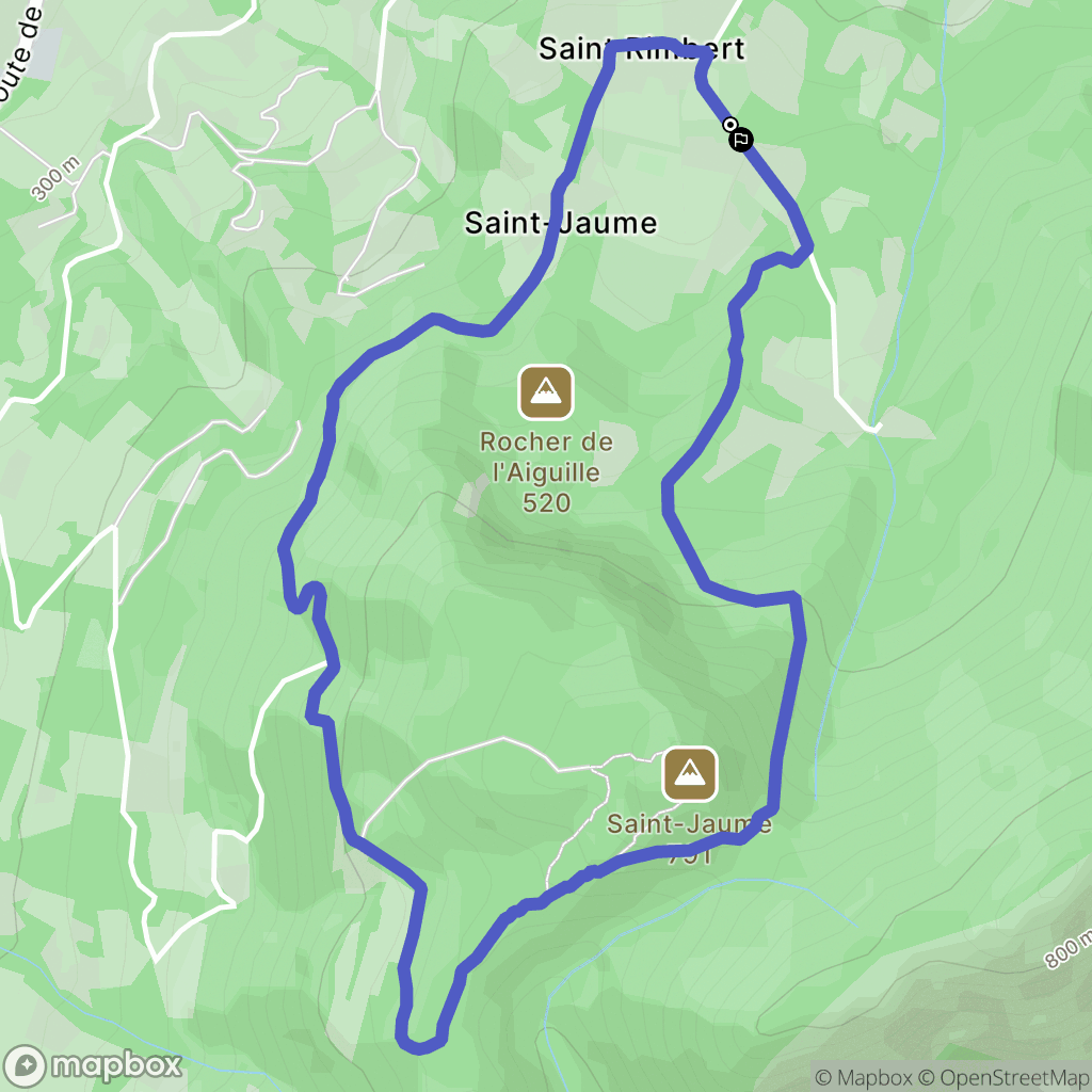 Nyons : carte du parcours de randonnée - France