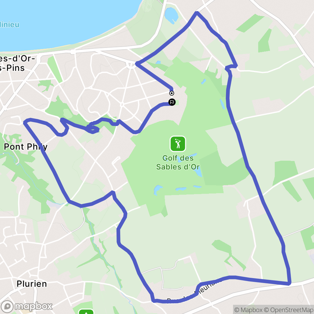 Fréhel : carte du parcours de randonnée - France