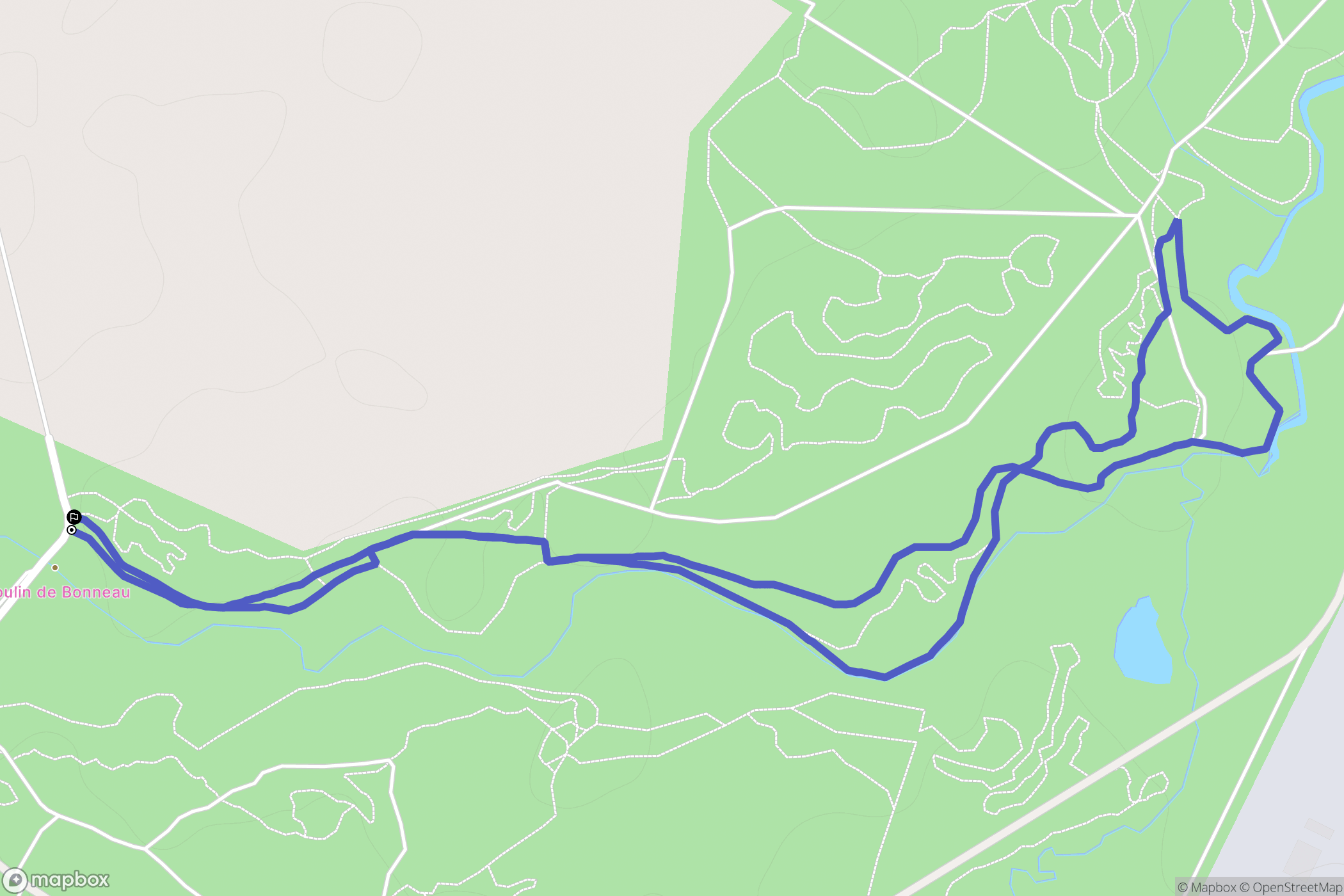 Saint-Médard-en-Jalles : carte du parcours de randonnée - France
