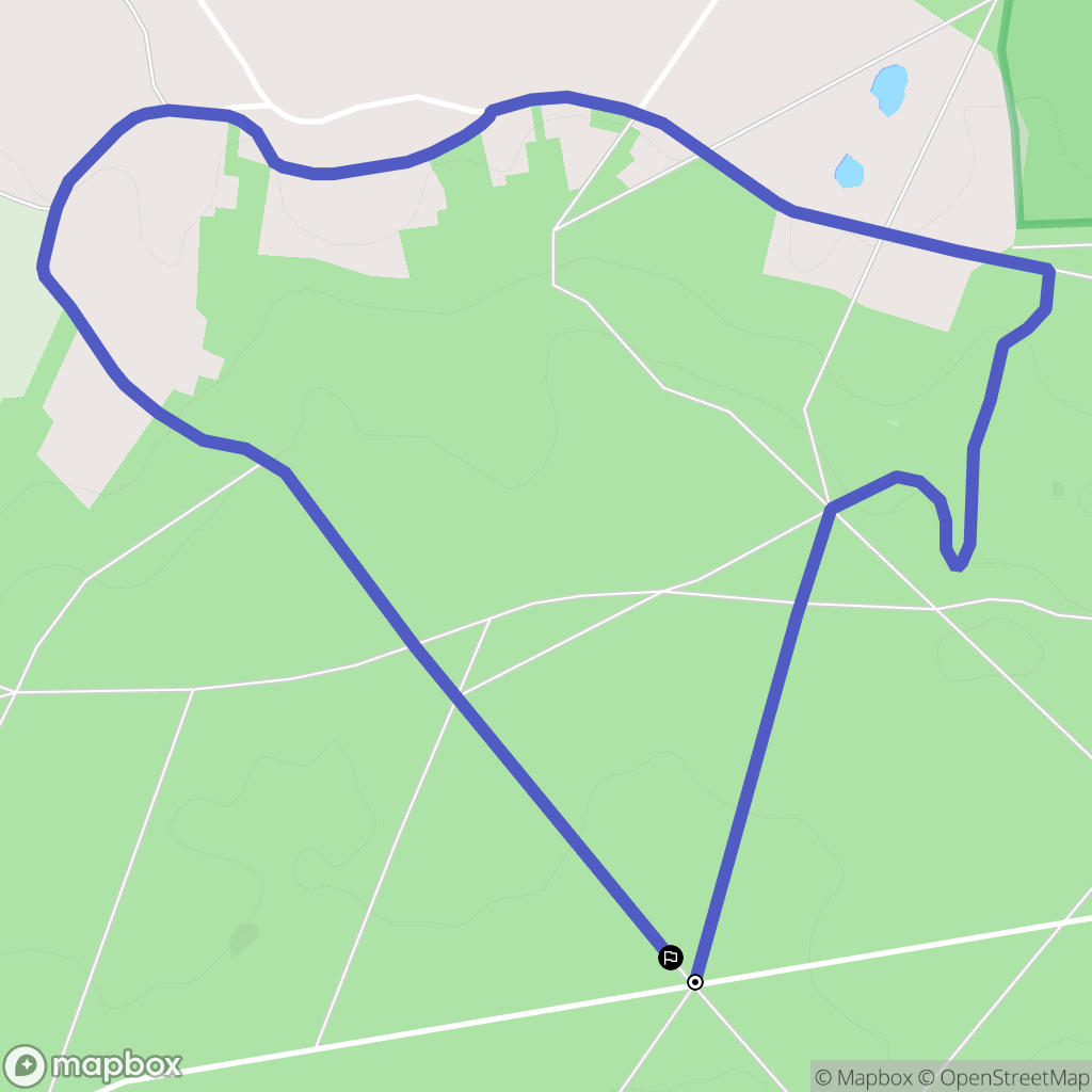 La Boissière-École : carte du parcours de randonnée - France