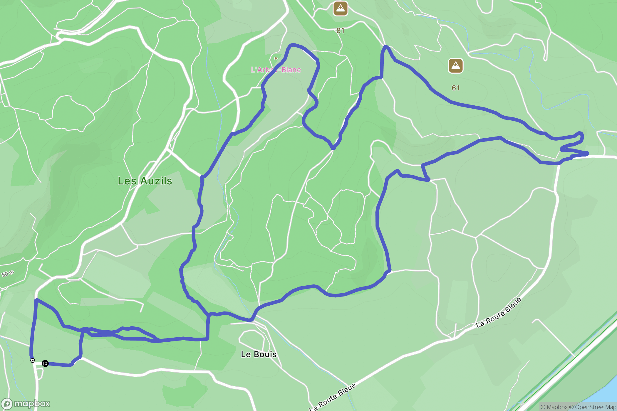 Gruissan : carte du parcours de randonnée - France