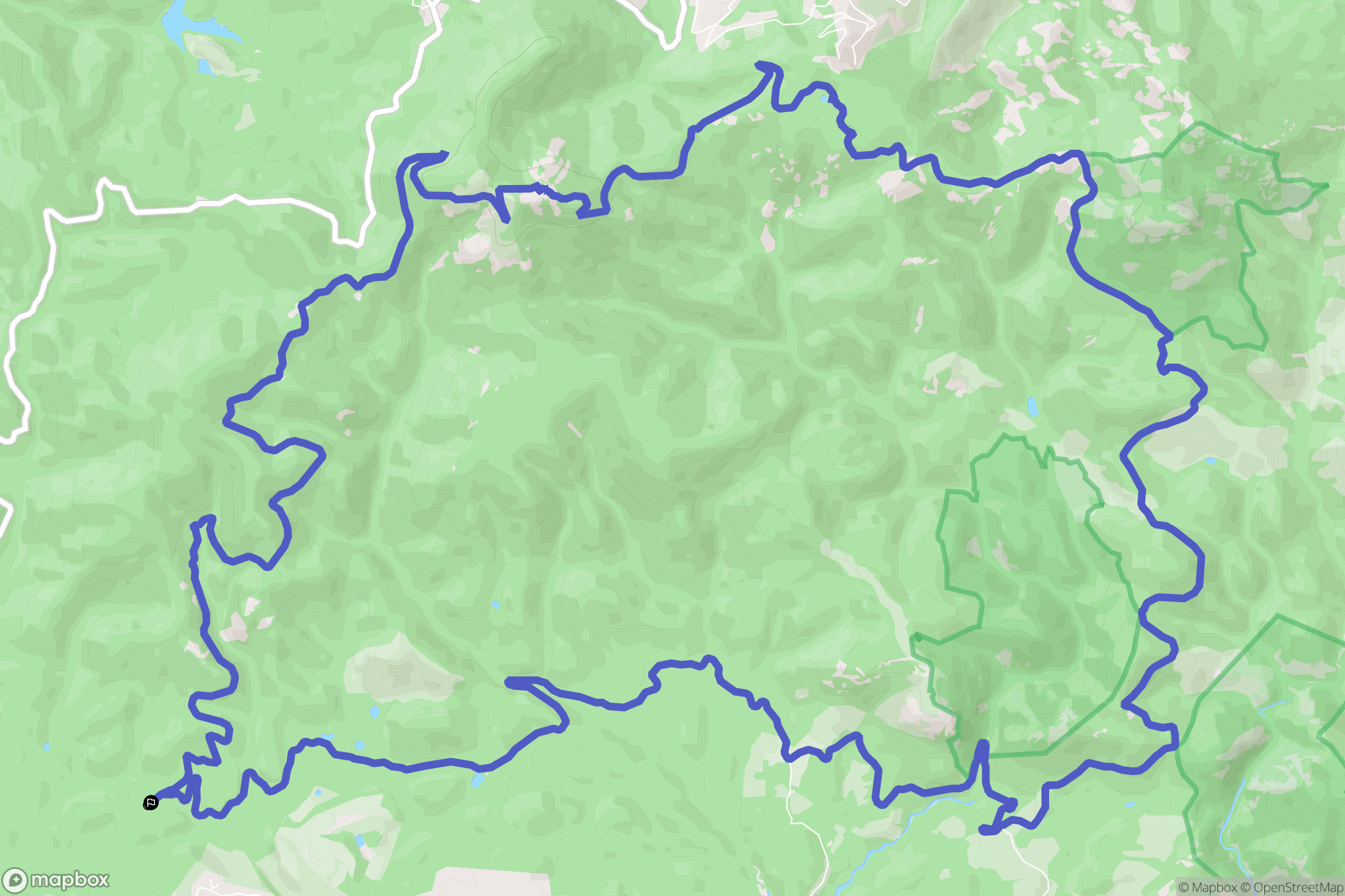 Fréjus : carte du parcours de randonnée - France
