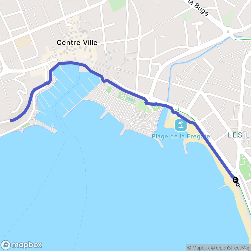 Six-Fours-les-Plages : carte du parcours de randonnée - France