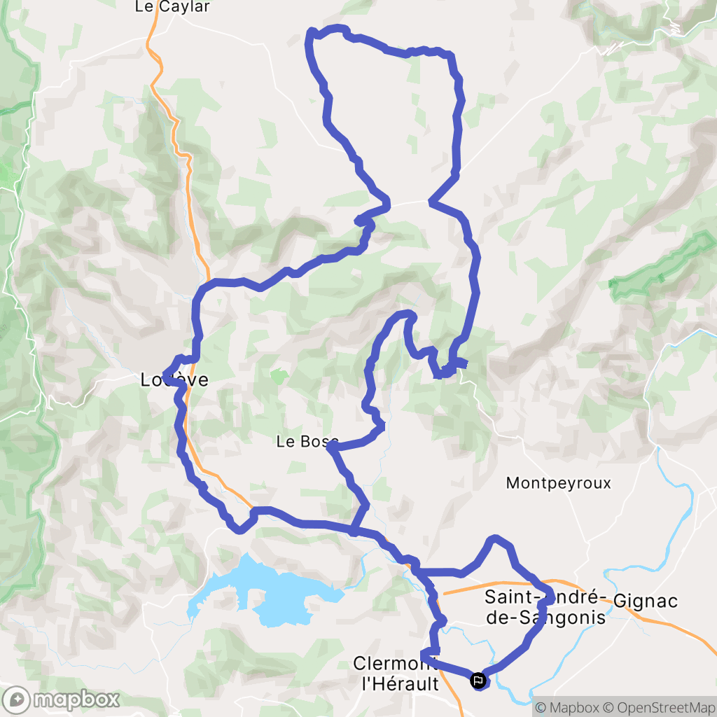 Brignac : carte du parcours de randonnée - France