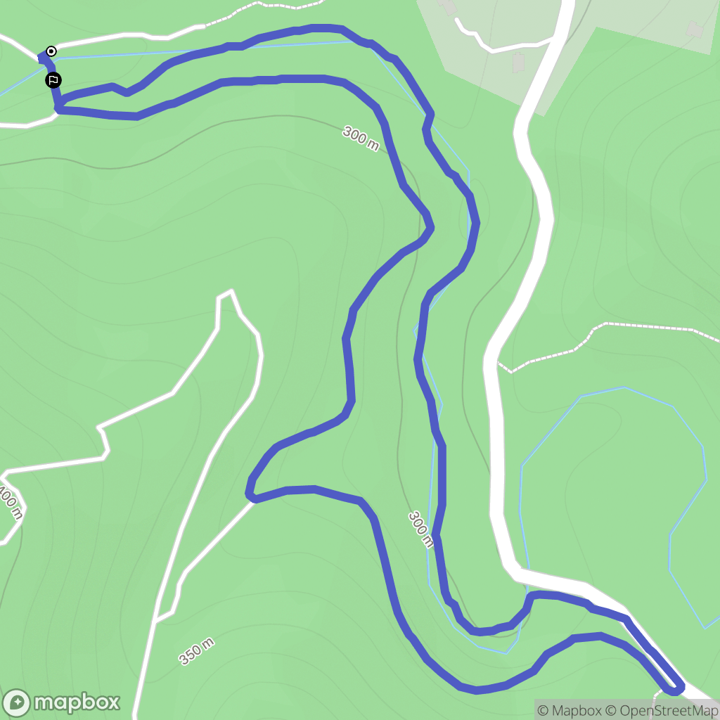 Saint-Zacharie : carte du parcours de randonnée - France