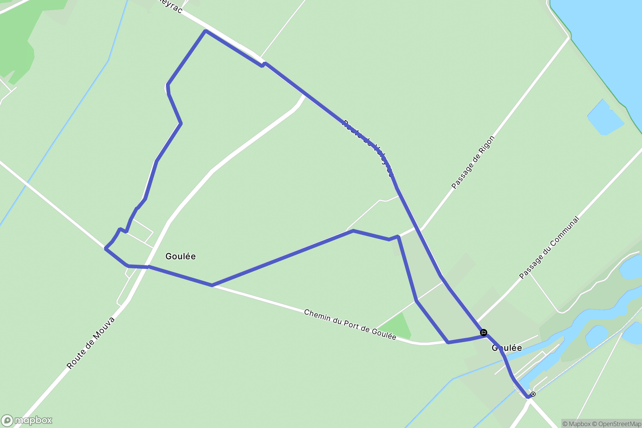 Jau-Dignac-Et-Loirac : carte du parcours de randonnée - France
