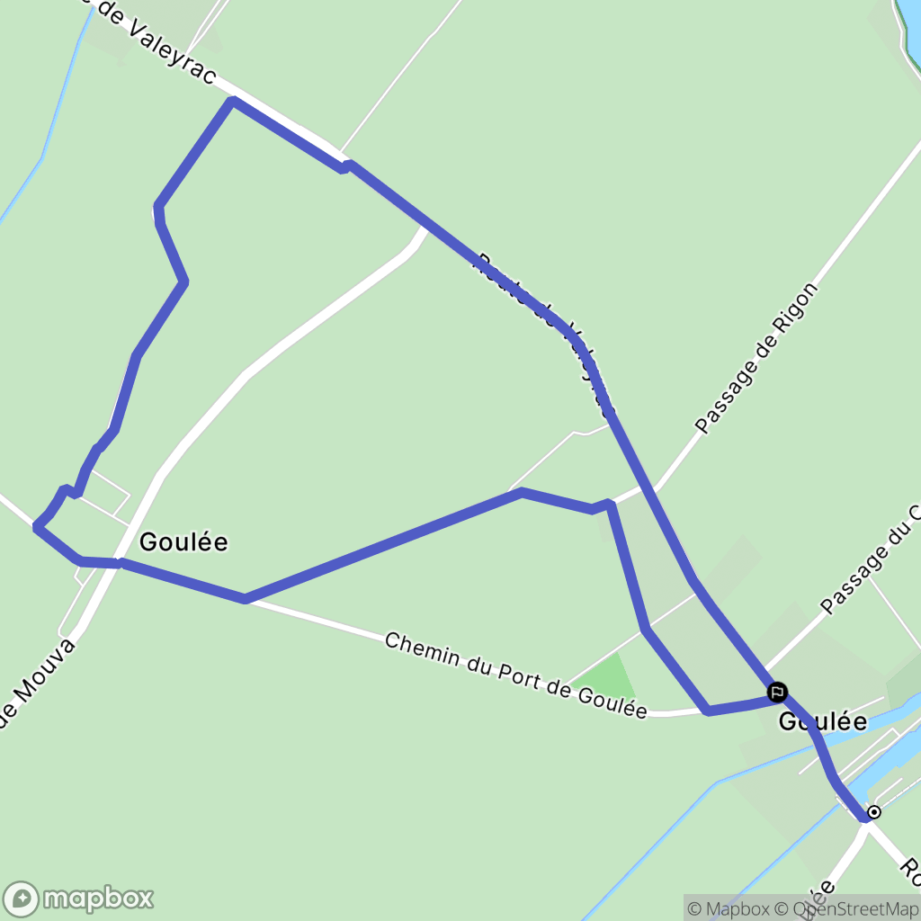 Jau-Dignac-Et-Loirac : carte du parcours de randonnée - France