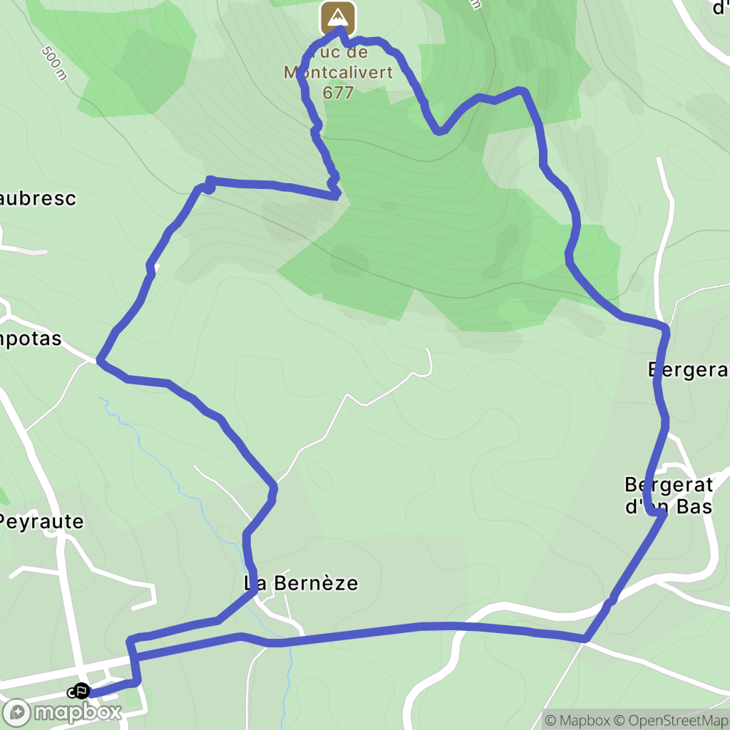 Le Castech, Montjoie-en-Couserans : carte du parcours de randonnée - France
