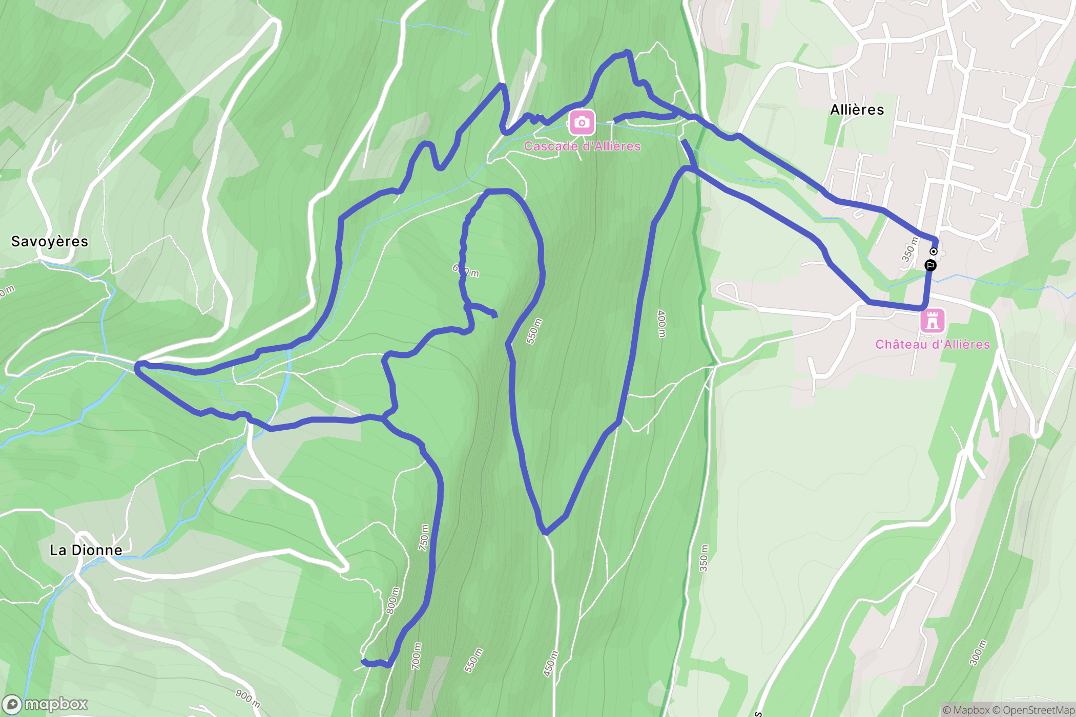 Pont-de-Claix : carte du parcours de randonnée - France