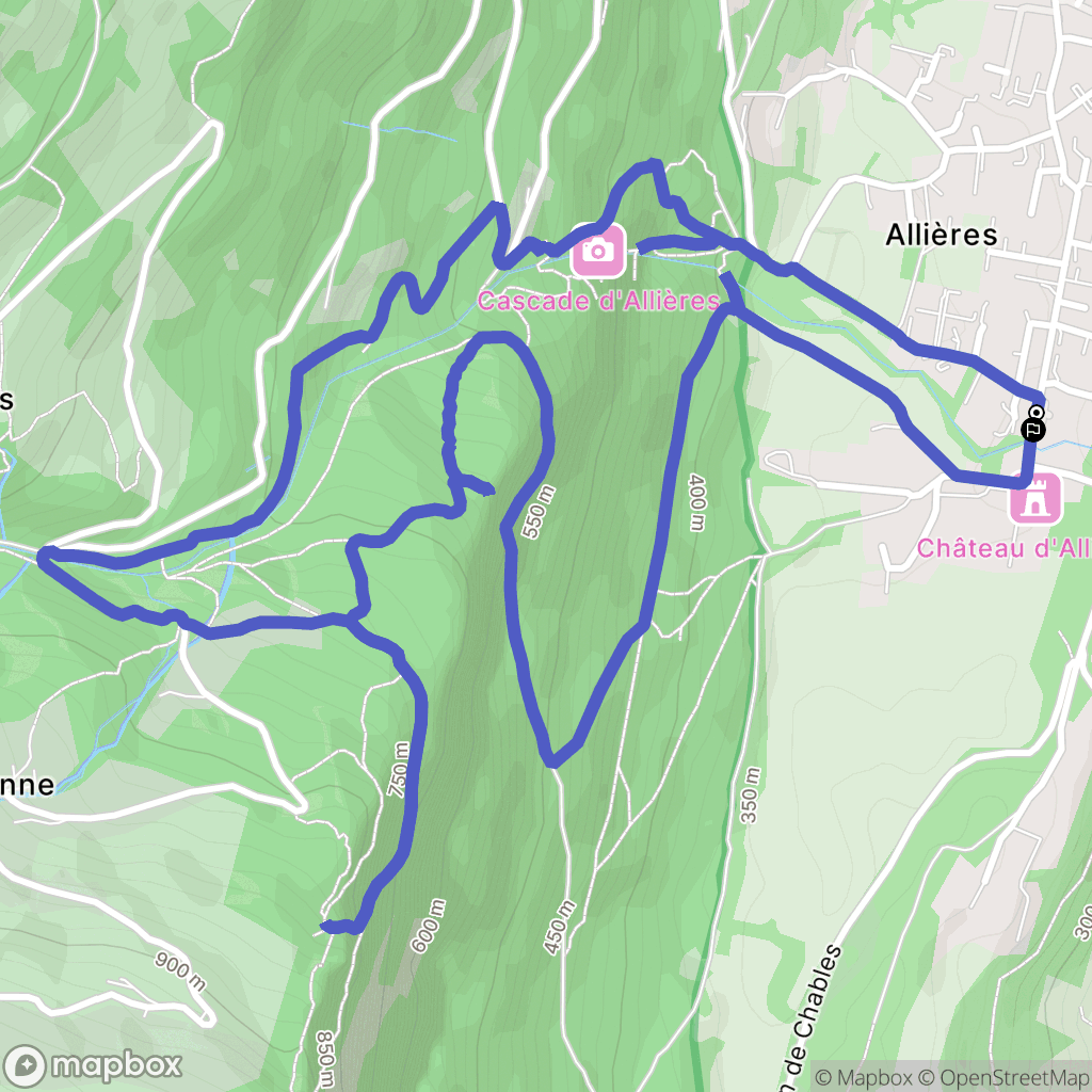Pont-de-Claix : carte du parcours de randonnée - France