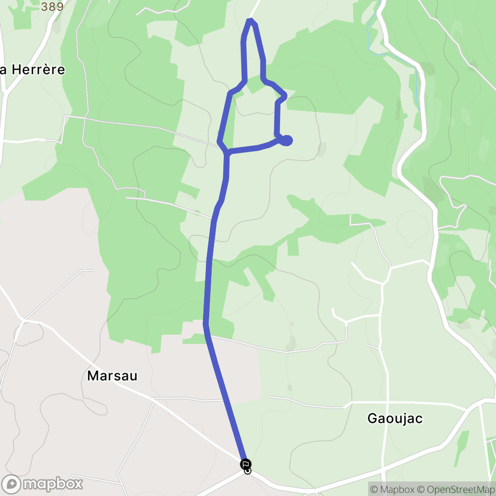 Pointis-Inard : carte du parcours de randonnée - France