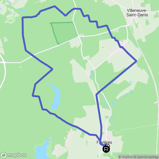 Tournan-en-Bri : carte du parcours de randonnée - France