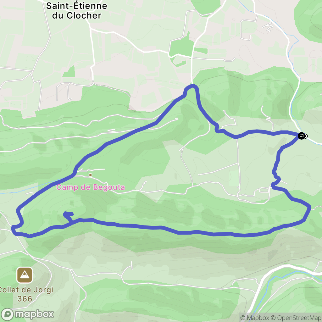 Brignoles : carte du parcours de randonnée - France