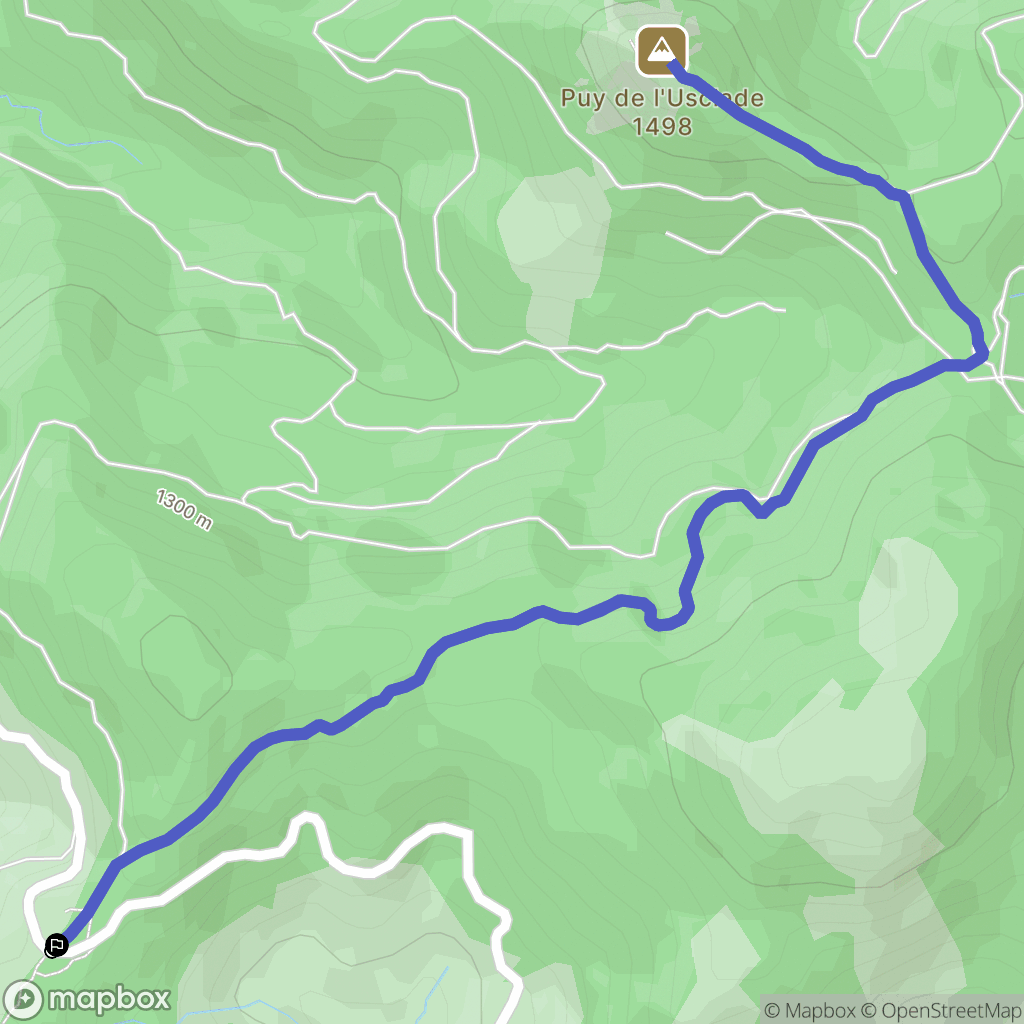 Mandailles-Saint-Julien : carte du parcours de randonnée - France