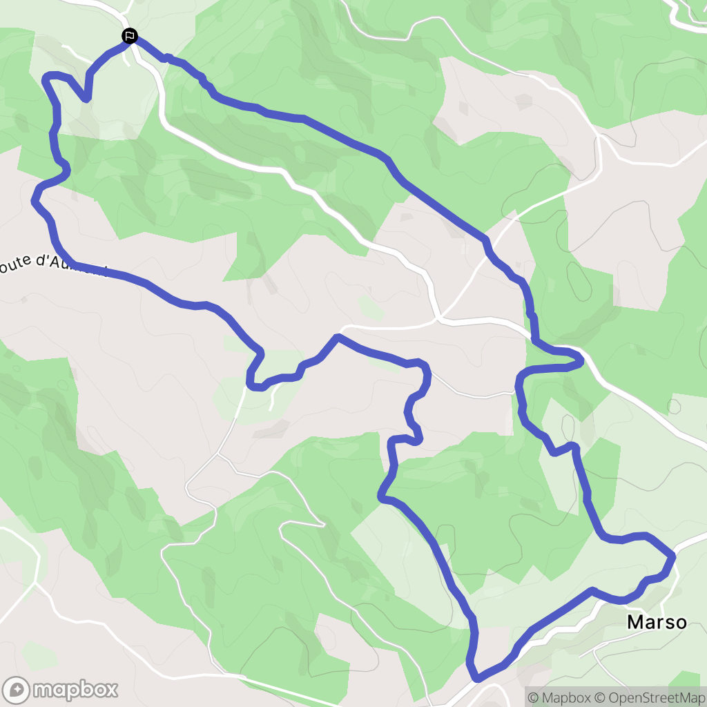 Les Couffins : carte du parcours de randonnée - France