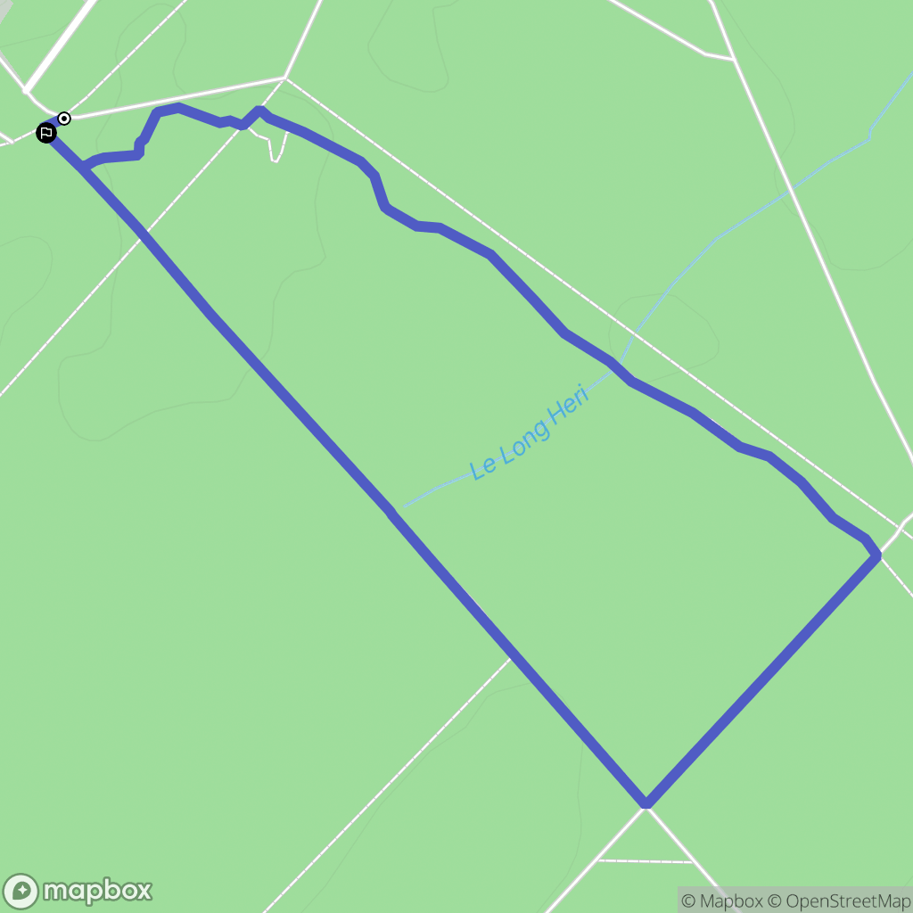 Valenciennes : carte du parcours de randonnée - France