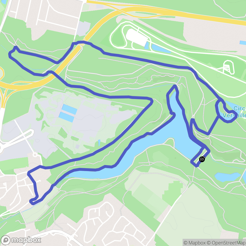 La Mare Jarry : carte du parcours de randonnée - France