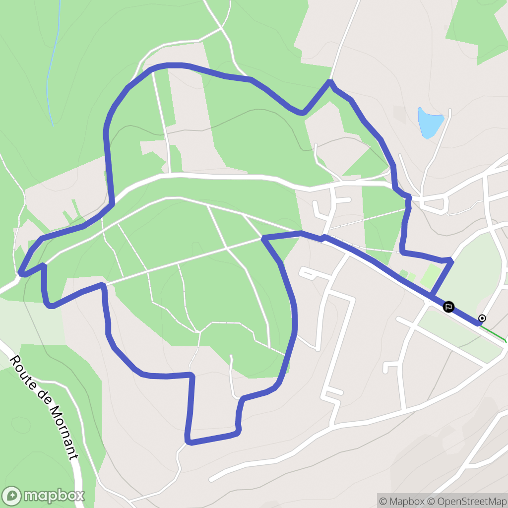 Givors, Montrond : carte du parcours de randonnée - France