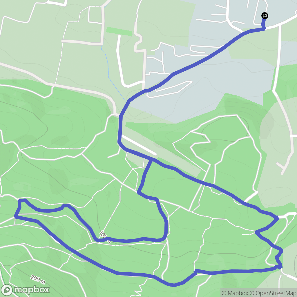 Hyères : carte du parcours de randonnée - France