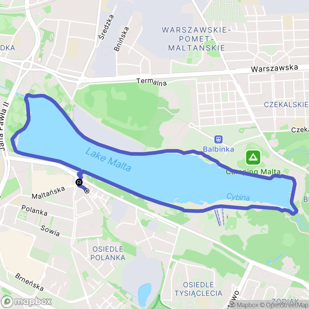 Poznań: mapa trasy - Poland