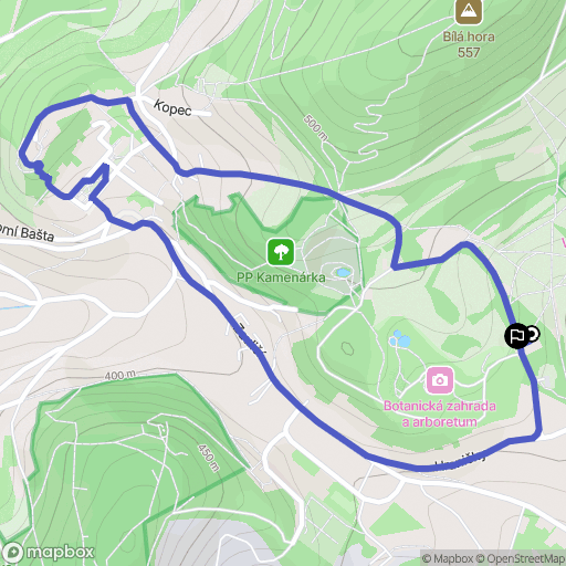 Štramberk: mapa trasy - Czechia