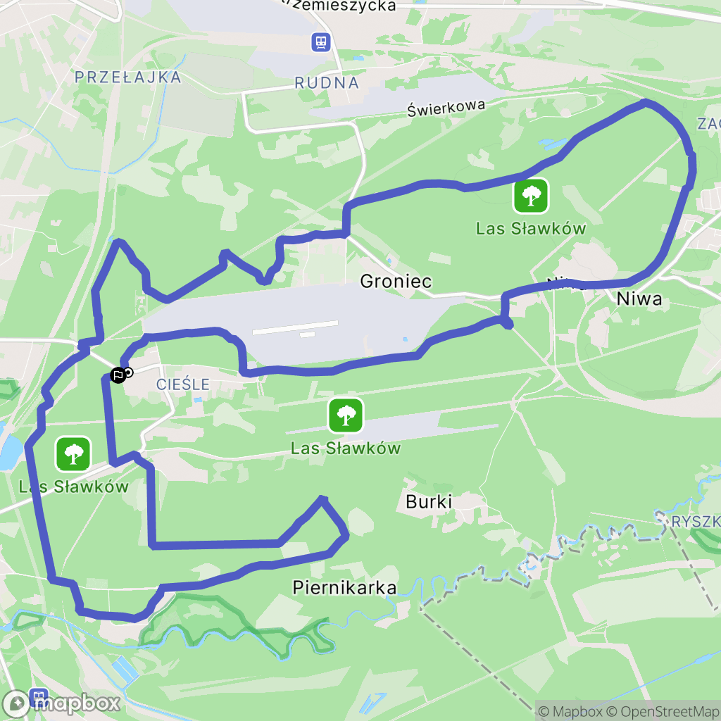 Sosnowiec: mapa trasy - Poland