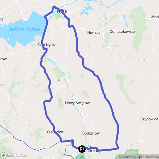 Głuchołazy: mapa trasy - Poland