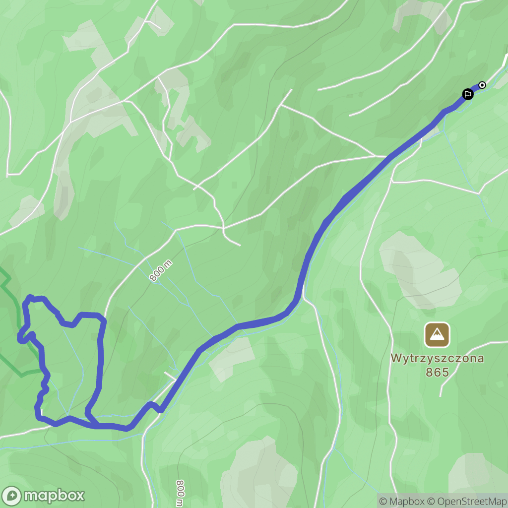 Lipowa: mapa trasy - Poland