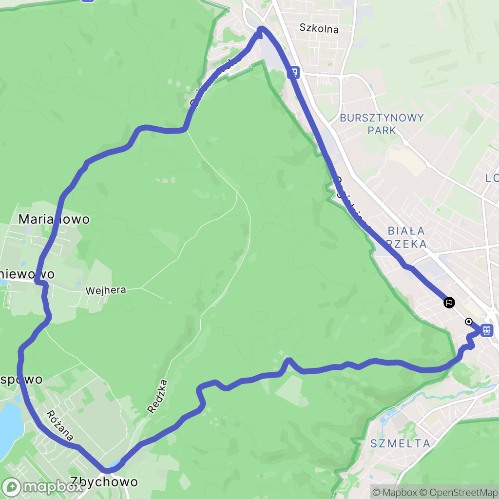 Rumia: mapa trasy - Poland