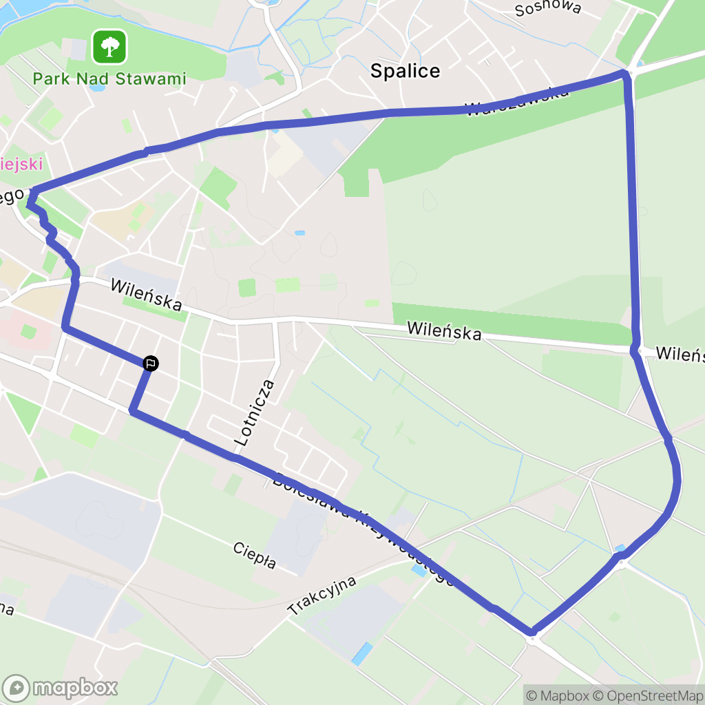 Oleśnica: mapa trasy - Poland