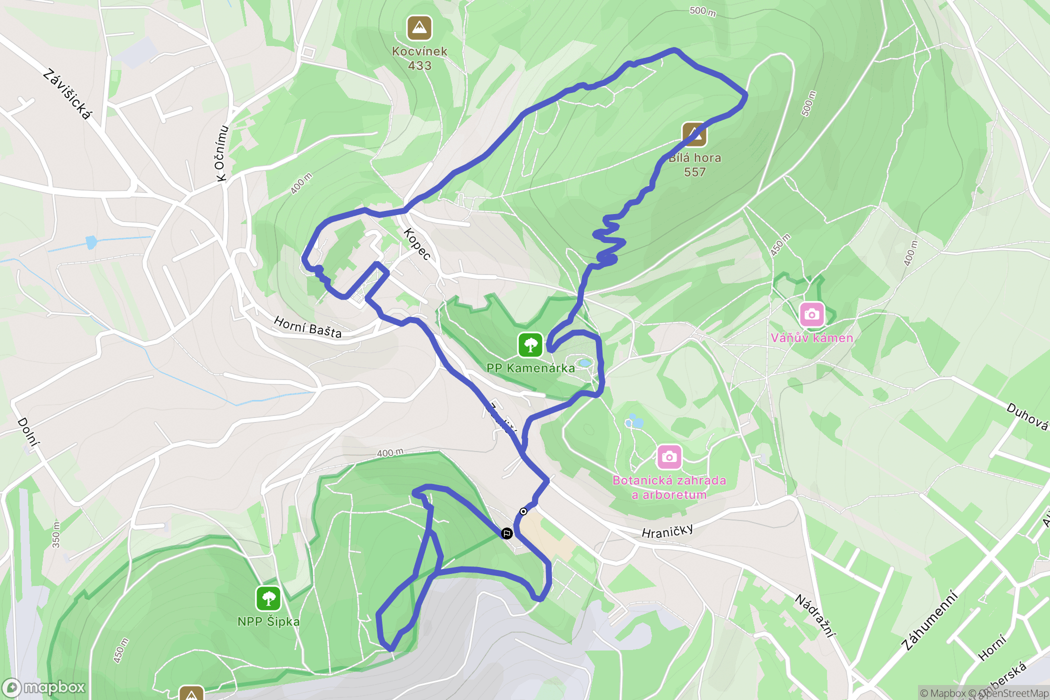 Štramberk: mapa trasy - Czechia