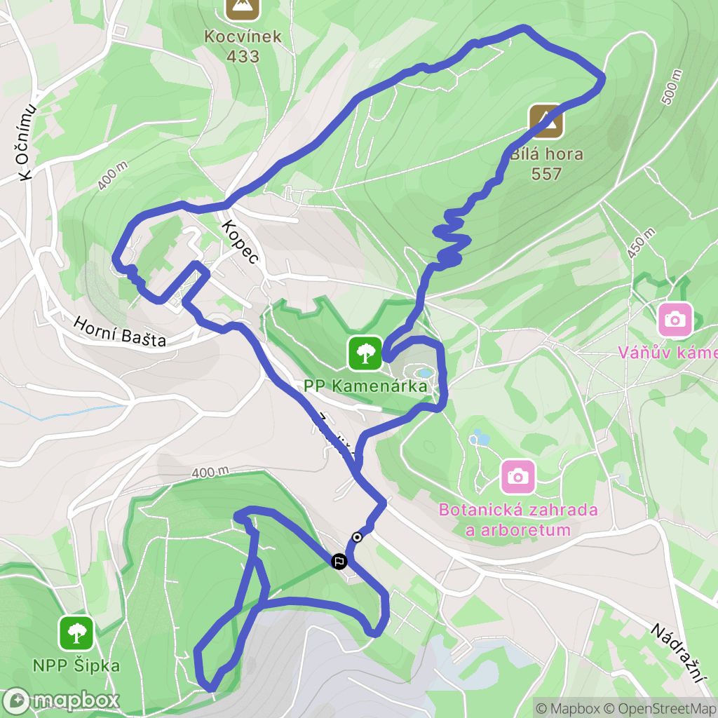 Štramberk: mapa trasy - Czechia