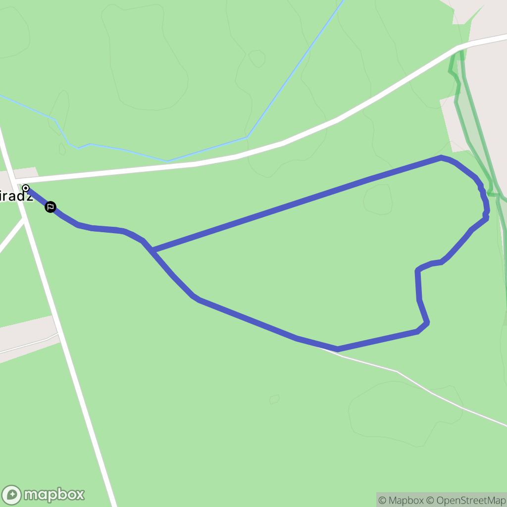 Miradz: mapa trasy - Poland