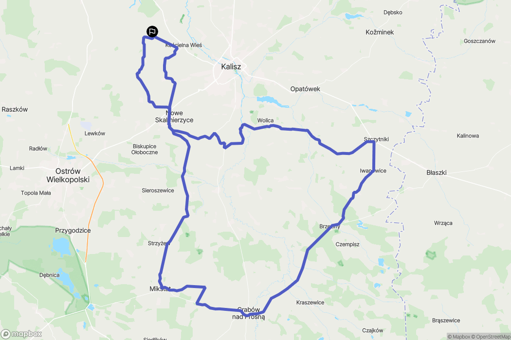 Borczysko: mapa trasy - Poland