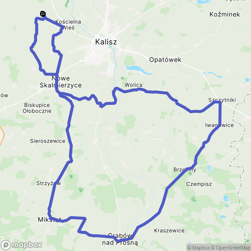 Borczysko: mapa trasy - Poland