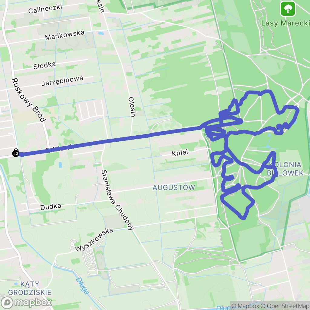 Warszawa: mapa trasy - Poland