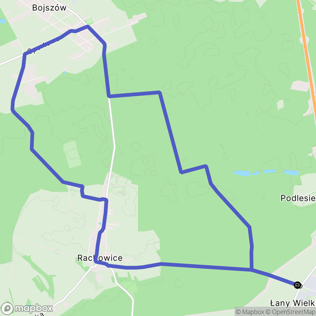 Sośnicowice: mapa trasy - Poland