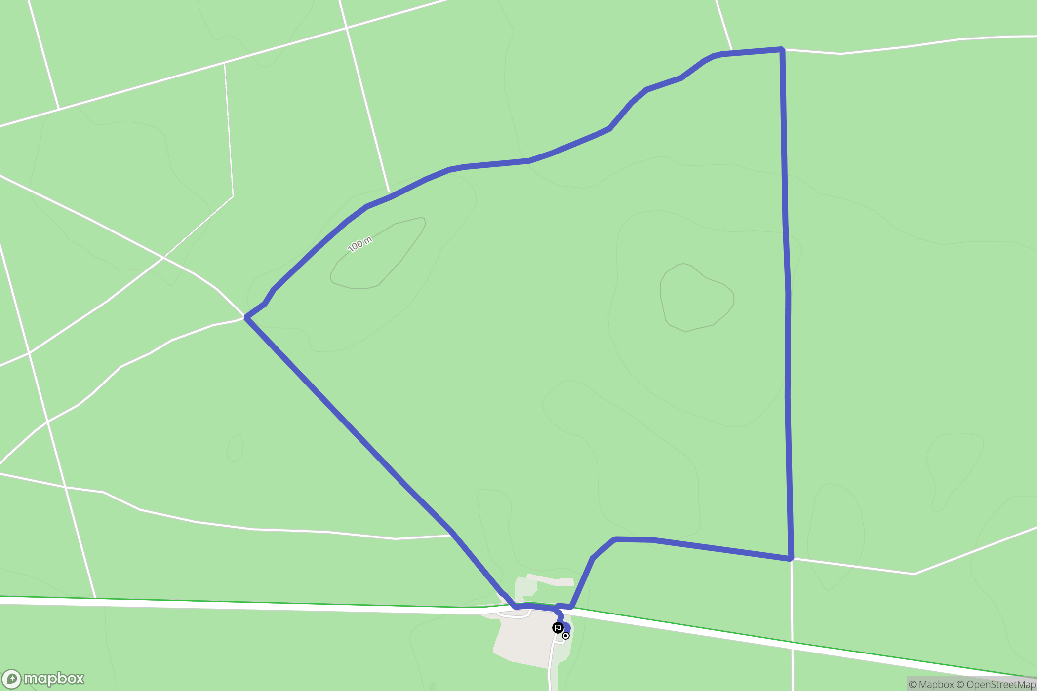Nowa Wieś: mapa trasy - Poland