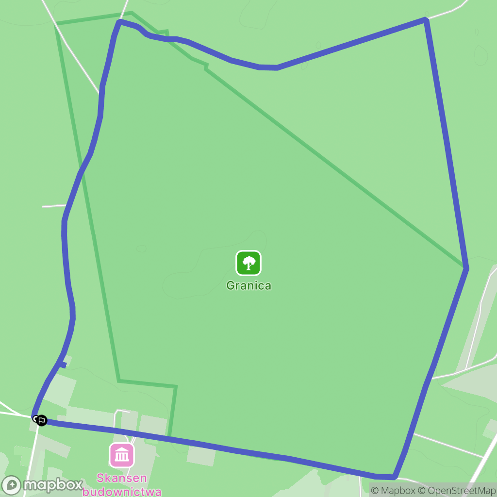 Granica: mapa trasy - Poland
