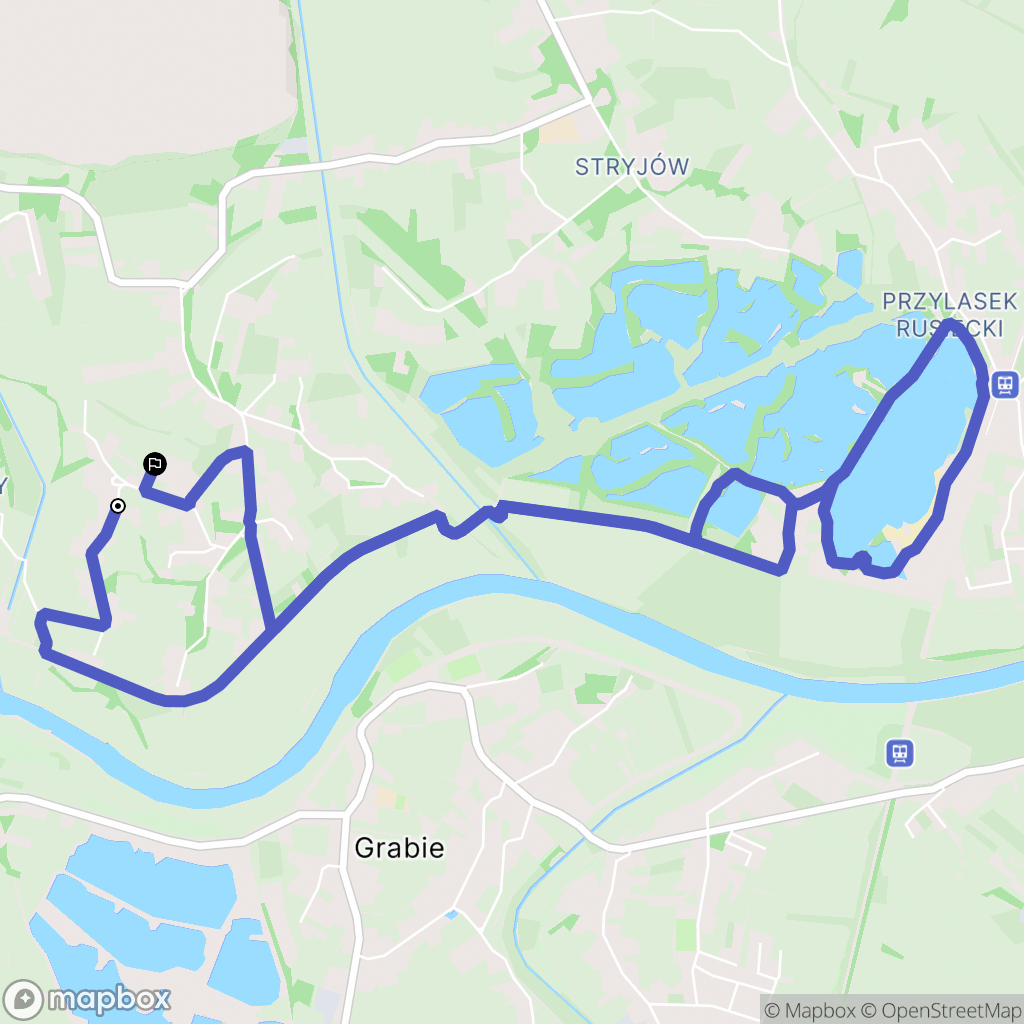 Kraków: mapa trasy - Poland