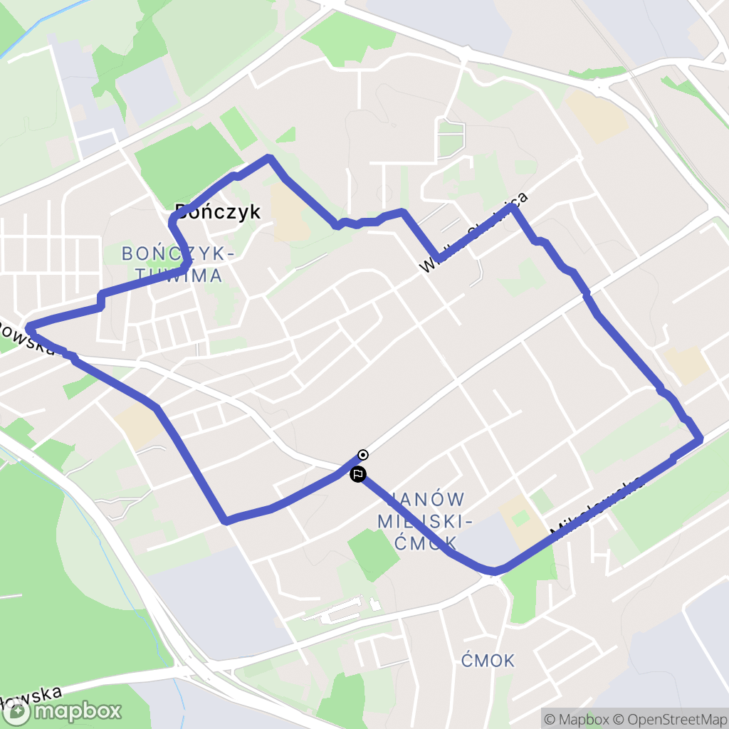 Mysłowice: mapa trasy - Poland