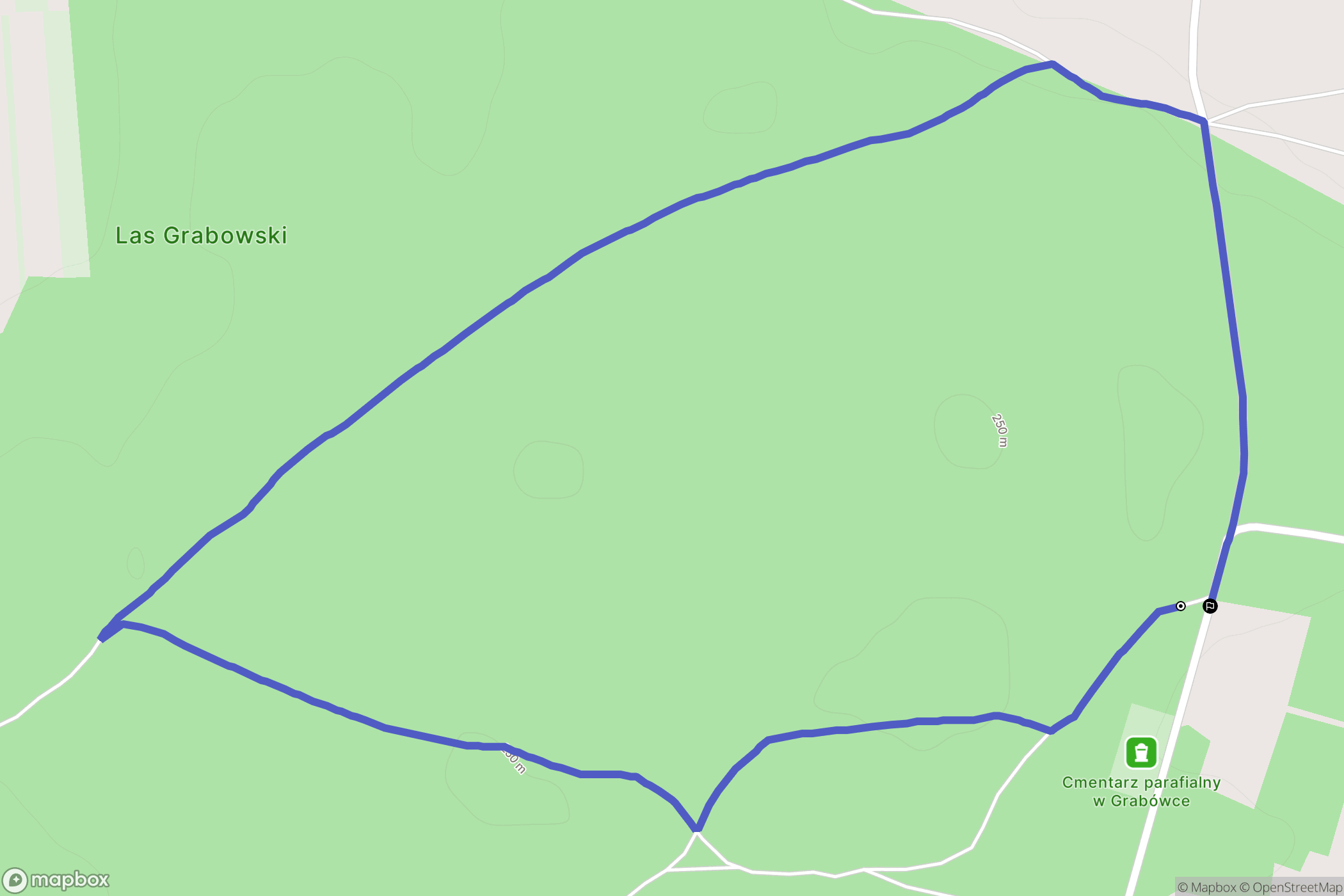 Zastocze: mapa trasy - Poland