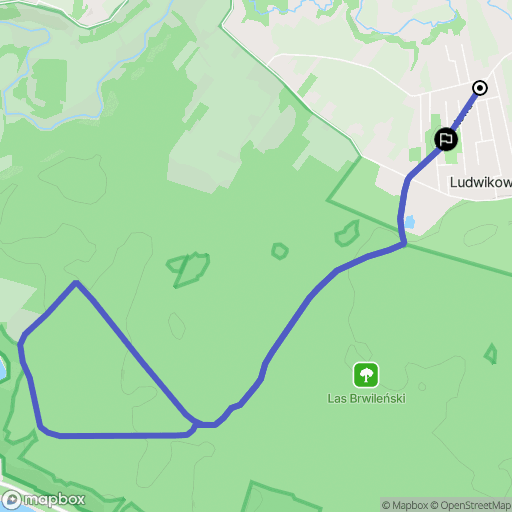 Ludwikowo: mapa trasy - Poland